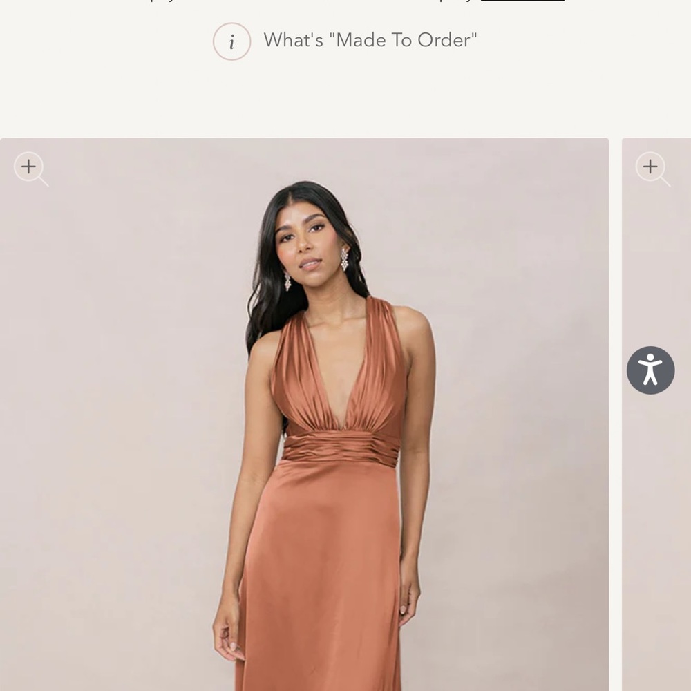 Bridesmaid Revelry copper Dress - Picture 4 of 4